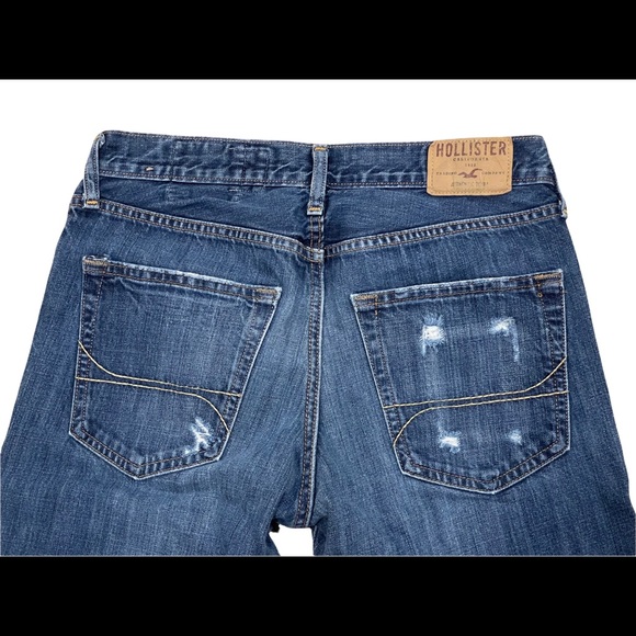 Men’s Hollister Jeans - Distressed Blue Jeans - Picture 5 of 5